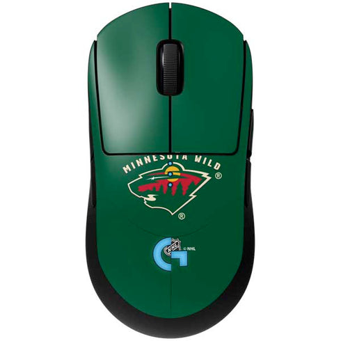 NHL Minnesota Wild Solid Background G Pro Wireless Gaming Mouse Skin