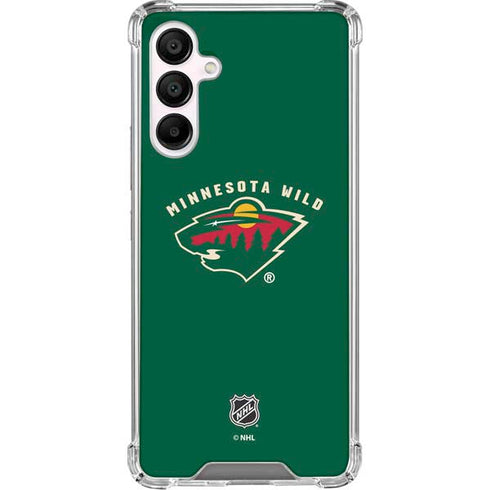 NHL Minnesota Wild Solid Background Galaxy A16 5G Clear Case