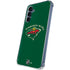 NHL Minnesota Wild Solid Background Galaxy A55 5G Clear Case