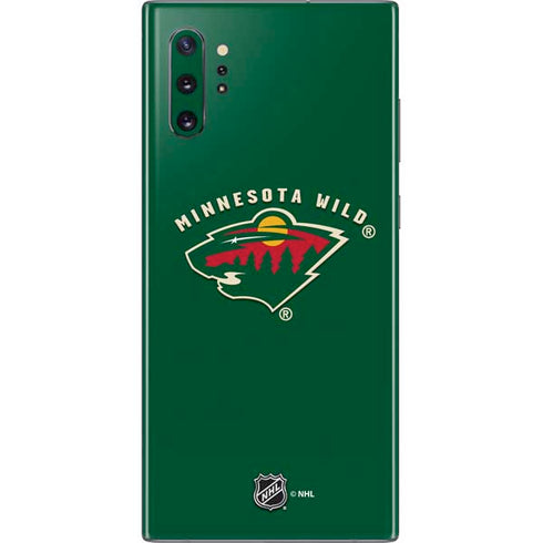 NHL Minnesota Wild Solid Background Galaxy Note 10 Plus Skin