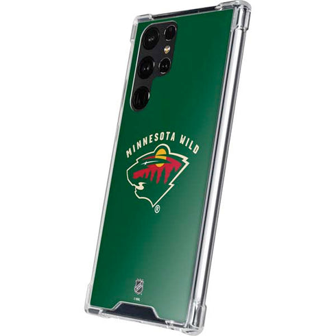 NHL Minnesota Wild Solid Background Galaxy S23 Ultra Clear Case