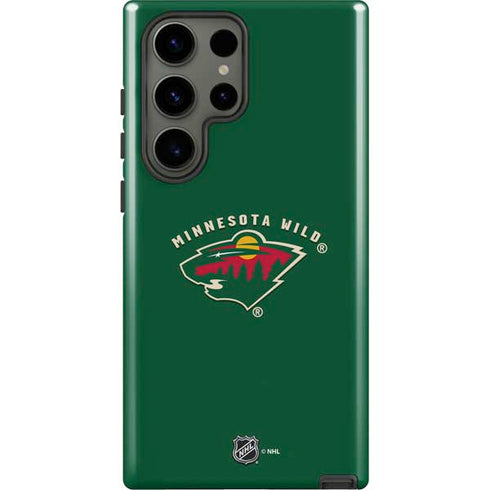 NHL Minnesota Wild Solid Background Galaxy S23 Ultra Pro Case