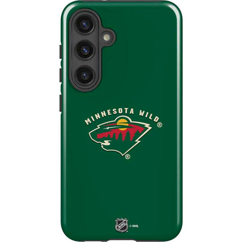 NHL Minnesota Wild Solid Background Galaxy S25 Plus Impact Case
