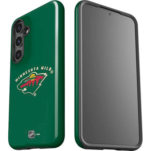 NHL Minnesota Wild Solid Background Galaxy S25 Plus Impact Case