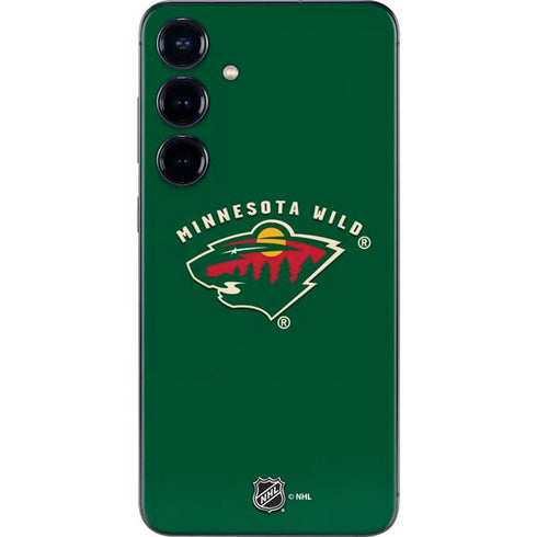 NHL Minnesota Wild Solid Background Galaxy S25 Plus Skin