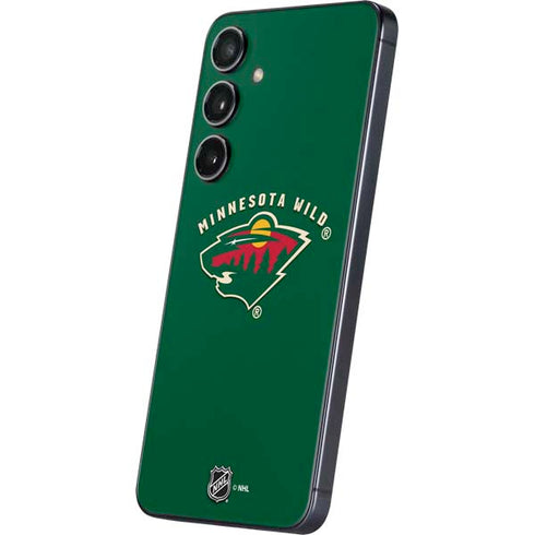 NHL Minnesota Wild Solid Background Galaxy S25 Skin