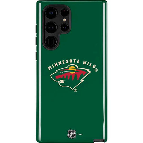 NHL Minnesota Wild Solid Background Galaxy S25 Ultra Impact Case