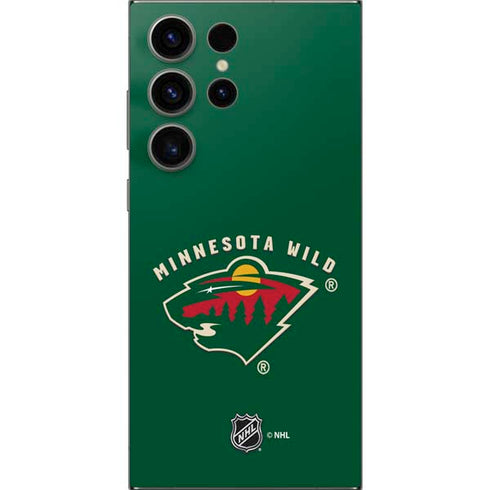 NHL Minnesota Wild Solid Background Galaxy S25 Ultra Skin
