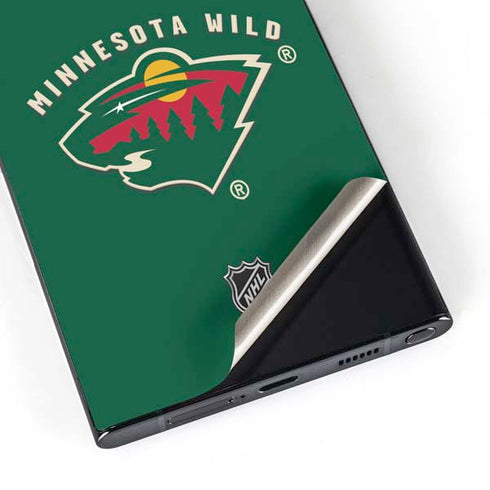 NHL Minnesota Wild Solid Background Galaxy S25 Ultra Skin