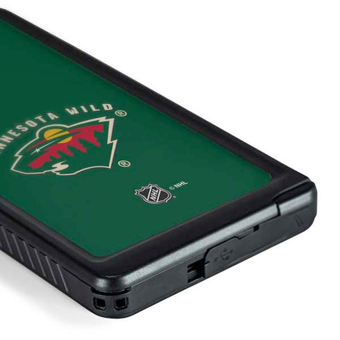 NHL Minnesota Wild Solid Background Galaxy S24 Ultra Waterproof Case
