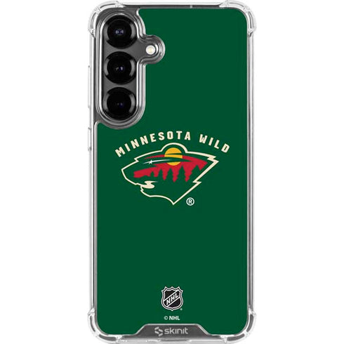 NHL Minnesota Wild Solid Background Galaxy S26 Clear Case