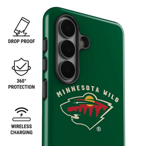 NHL Minnesota Wild Solid Background Galaxy S26 Plus Impact Case