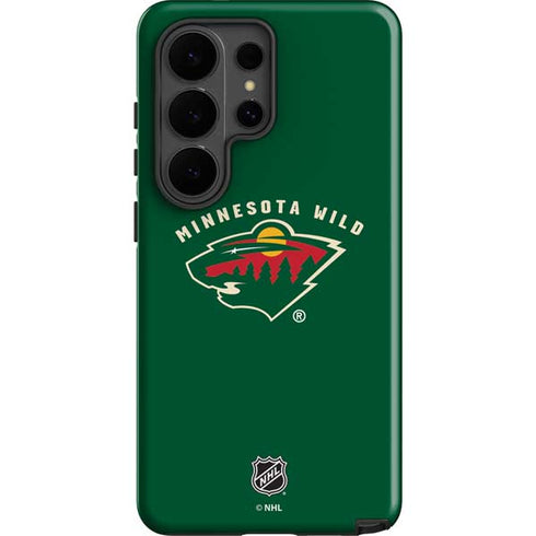 NHL Minnesota Wild Solid Background Galaxy S26 Ultra Impact Case