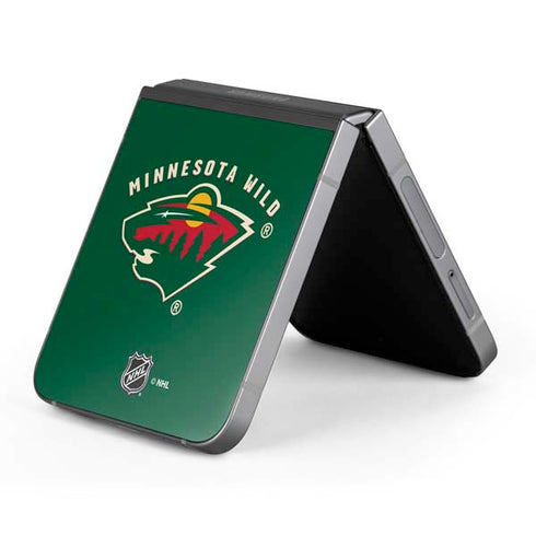 NHL Minnesota Wild Solid Background Galaxy Z Flip6 Skin