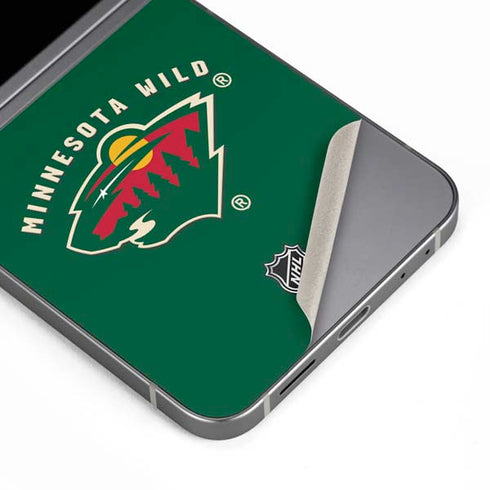 NHL Minnesota Wild Solid Background Galaxy Z Flip6 Skin