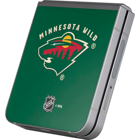 NHL Minnesota Wild Solid Background Galaxy Z Flip6 Skin