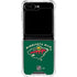 NHL Minnesota Wild Solid Background Galaxy Z Flip6 Clear Case
