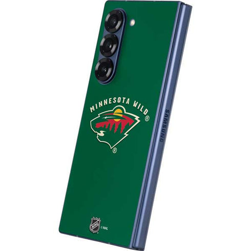 NHL Minnesota Wild Solid Background Galaxy Z Fold6 Skin