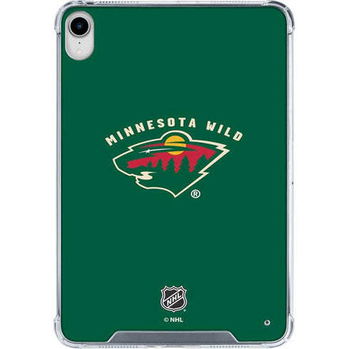 NHL Minnesota Wild Solid Background iPad 11th Gen (2025) Clear Case
