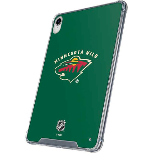 NHL Minnesota Wild Solid Background iPad 11th Gen (2025) Clear Case