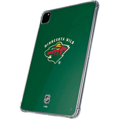 NHL Minnesota Wild Solid Background iPad Pro 11in (2024) Clear Case
