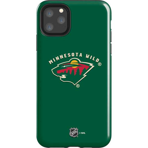 NHL Minnesota Wild Solid Background iPhone Cases
