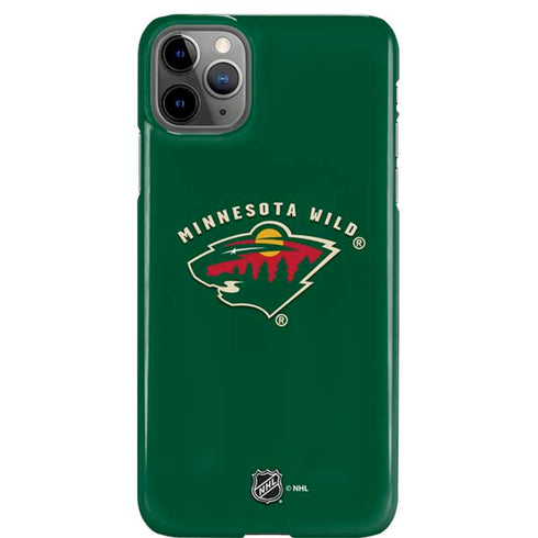 NHL Minnesota Wild Solid Background iPhone Cases