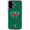 NHL Minnesota Wild Solid Background iPhone 16 Clear Case