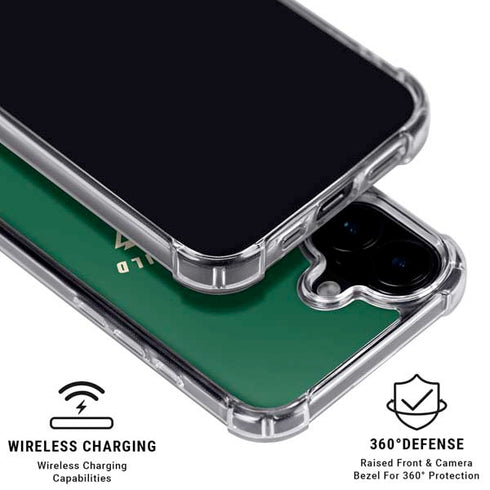 NHL Minnesota Wild Solid Background iPhone 16 Plus Clear Case