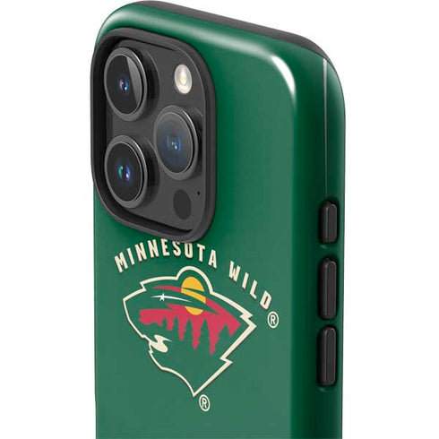 NHL Minnesota Wild Solid Background iPhone 16 Pro Impact Case