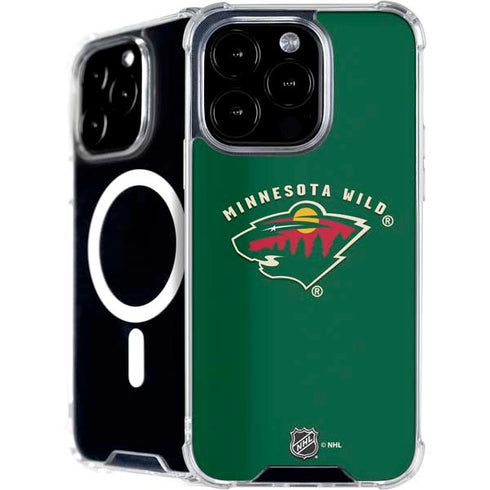 NHL Minnesota Wild Solid Background iPhone 16 Pro Max MagSafe Case