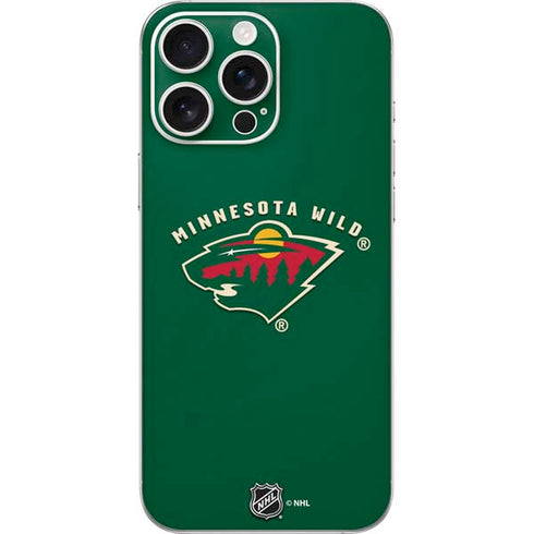 NHL Minnesota Wild Solid Background iPhone 16 Pro Max Skin