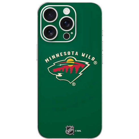 NHL Minnesota Wild Solid Background iPhone 16 Pro Skin