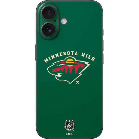 NHL Minnesota Wild Solid Background iPhone 16 Skin