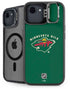 NHL Minnesota Wild Solid Background iPhone 16e Kickstand Case