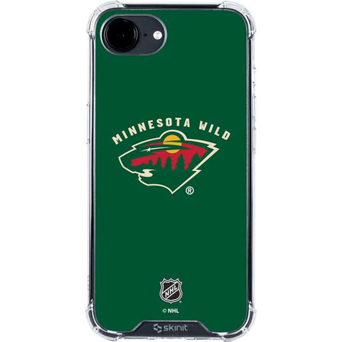 NHL Minnesota Wild Solid Background iPhone 16e Clear Case