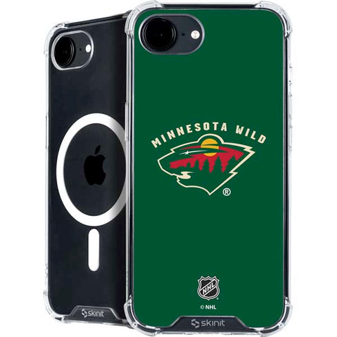 NHL Minnesota Wild Solid Background iPhone 16e MagSafe Case