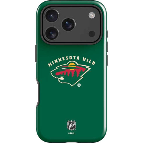 NHL Minnesota Wild Solid Background iPhone 18 Pro Impact Case