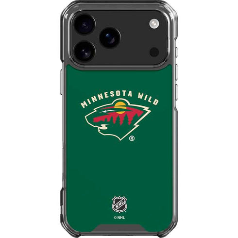 NHL Minnesota Wild Solid Background iPhone 18 Pro Max Clear Case