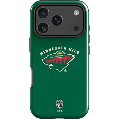 NHL Minnesota Wild Solid Background iPhone 18 Pro Max Impact Case