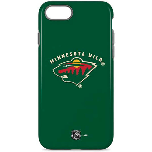 NHL Minnesota Wild Solid Background iPhone Cases