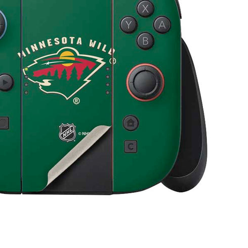 NHL Minnesota Wild Solid Background Nintendo Switch 2 (2025) Joy-Con Controller Skin
