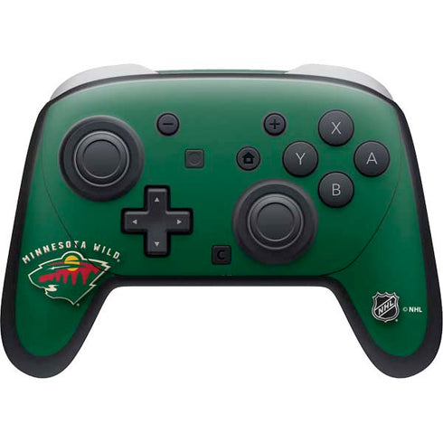 NHL Minnesota Wild Solid Background Nintendo Skins
