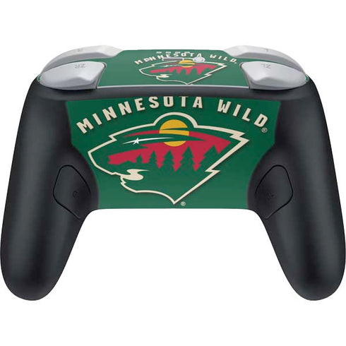 NHL Minnesota Wild Solid Background Nintendo Switch 2 (2025) Pro Controller Skin
