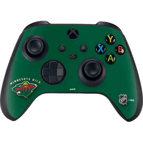 NHL Minnesota Wild Solid Background Xbox Series X Bundle Skin