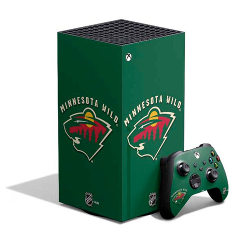 NHL Minnesota Wild Solid Background XBox Series X Digital Edition Bundle Skin