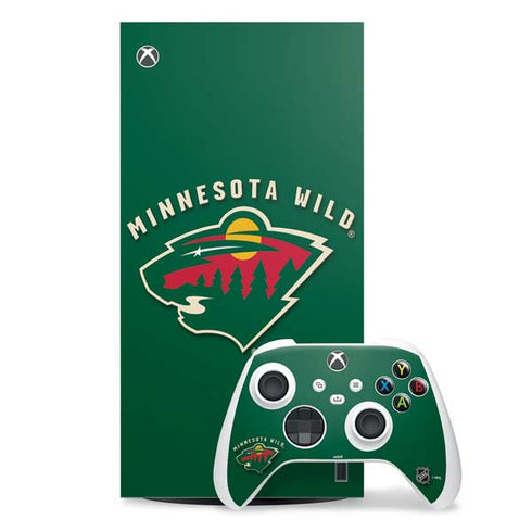 NHL Minnesota Wild Solid Background Xbox Series X Skins