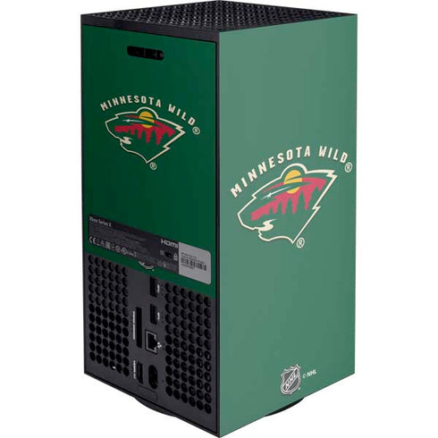 NHL Minnesota Wild Solid Background XBox Series X Digital Edition Console Skin