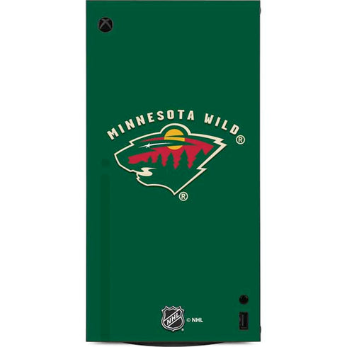 NHL Minnesota Wild Solid Background XBox Series X Digital Edition Console Skin