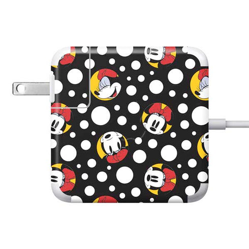 Disney Minnie Mouse Bubbles Face Pattern 85W Power Adapter (15 and 17 inch MacBook Pro Charger) Skin
